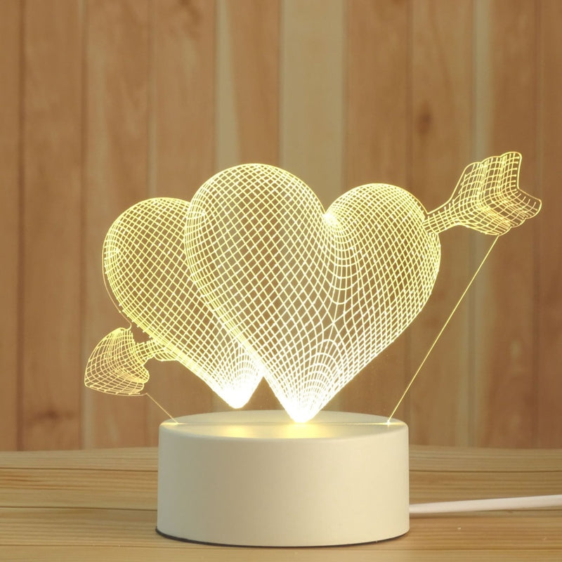 Creative 3D LED Table Lamp/Decorative Night Light Álamo