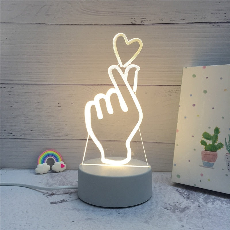 Creative 3D LED Table Lamp/Decorative Night Light Álamo